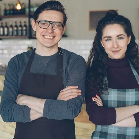 Das Team des Cafés