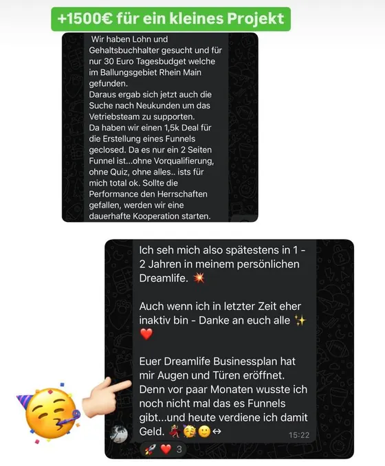 Chat: 1.500 Euro für ein kleines Projekt